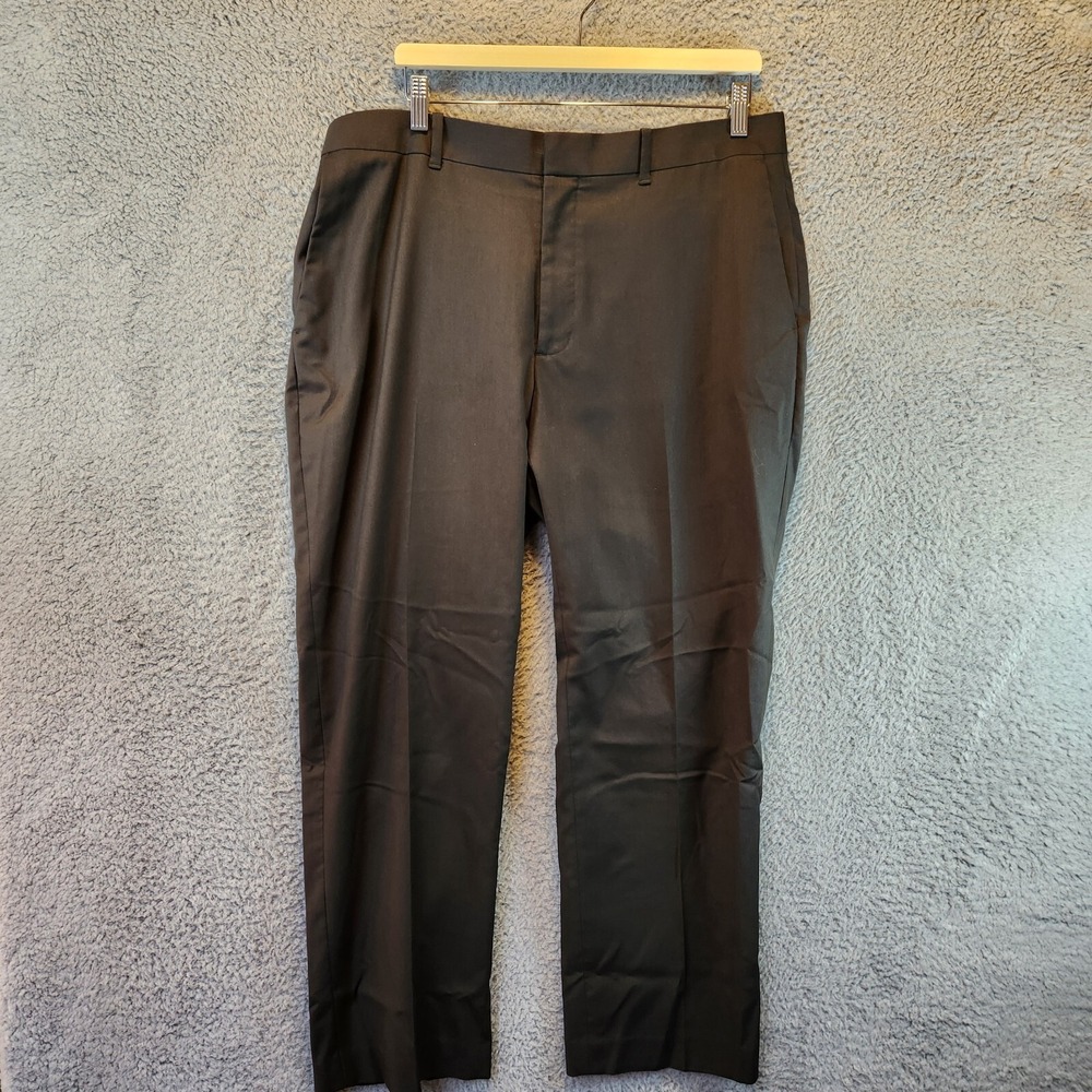 Axist‎ Dress Pants Mens 36 X 29 Black Mid-Rise Flat Front Straight Leg Business